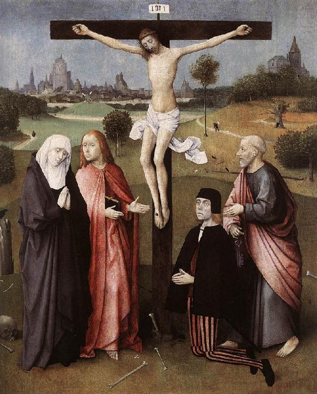 Crucifixion with a Donor  hgkl, BOSCH, Hieronymus